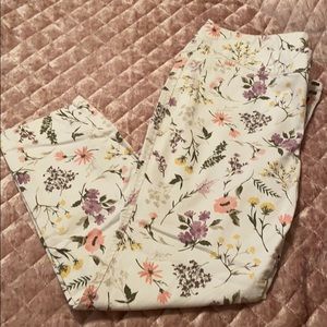 Flower Print Pixie Pants